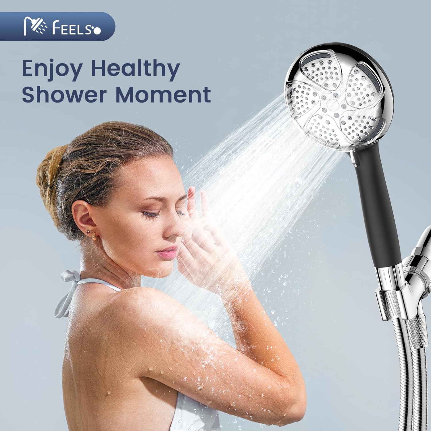 FEELSO 2 Pack Shower Filter for Handheld Shower Head(Applicable to SL7)